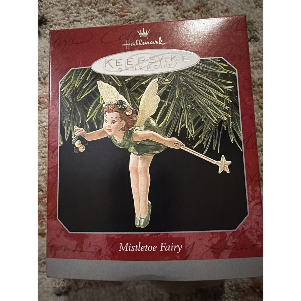 (I) 1998 New in Box Hallmark Keepsake Mistletoe Fairy Rare Vintage